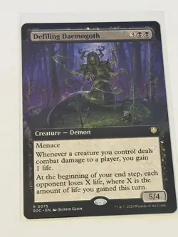 Defiling Daemogoth Extended Art Secrets of Strixhaven Commander 75 - Image 1
