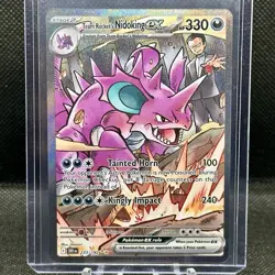 Team Rocket's Nidoking ex - 233/182 SIR - Destined Rivals Pokemon TCG - Image 1