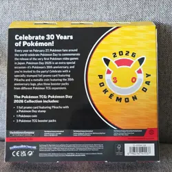 Pokemon TCG Pokemon Day 2026 Collection Box Pikachu Promo Coin 3 Boosters - Image 2