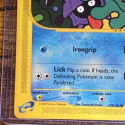 Pokemon Shellder 129/165 Expedition Base Set Common Regular 2002 English LP+ - Image 5