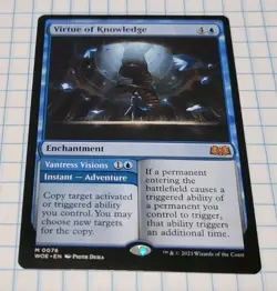 Virtue of Knowledge - Wilds Of Eldraine WOE 0076 M - Image 1