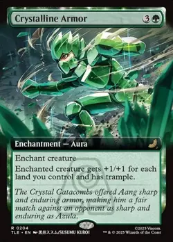 Crystalline Armor - Foil Extended Art TLE NM MTG - Image 1