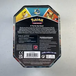 Pokemon TCG: Eevee Evolutions Tin - Flareon V - New & Sealed 4x Booster Packs - Image 2