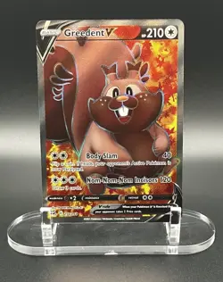 Pokemon TCG - Greedent V (Full Art) 256/264 Swsh08: Fusion Strike Holo - NM - Image 1