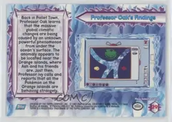Professor Oak's Findings Topps Pokemon The Movie 2000 #29 2000 - Image 2