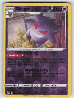 Gengar 066/196 Lost Origin Pokemon Reverse Holo Near Mint - Image 1