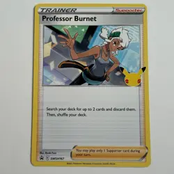 Pokemon TCG Professor Burnet Black Star Promo Celebrations SWSH167 Pack Fresh NM - Image 1