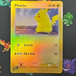 Pikachu 72/100 EX Sandstorm Reverse Holo NM Mint Pokemon TCG Vintage - Image 1