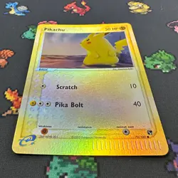 Pikachu 72/100 EX Sandstorm Reverse Holo NM Mint Pokemon TCG Vintage - Image 3