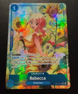 Rebecca (Alt Art) OP15-053 SR Adventure on KAMI's Island ONE PIECE ENGLISH🔥🔥 - Image 1