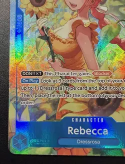Rebecca (Alt Art) OP15-053 SR Adventure on KAMI's Island ONE PIECE ENGLISH🔥🔥 - Image 4