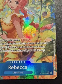 Rebecca (Alt Art) OP15-053 SR Adventure on KAMI's Island ONE PIECE ENGLISH🔥🔥 - Image 5