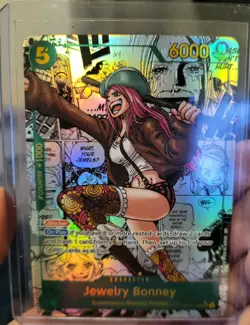 Namco Jewelry Bonney OP12-118 Secret Rare Foil Blocker One Piece CCG Legacy - Image 1