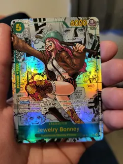 Namco Jewelry Bonney OP12-118 Secret Rare Foil Blocker One Piece CCG Legacy - Image 3