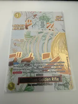 One Piece Gum-Gum Golden Rifle (English) OP15-116 (Alt Art Manga Event) - Image 1