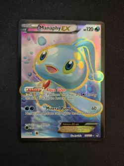 Manaphy Ex 116/122 LP - Full Art Ultra Rare - XY BREAKpoint - Image 1