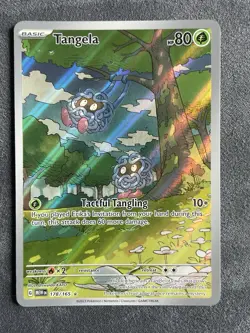 Pokemon TCG Tangela 178/165 151 Illustration Rare Good Condition - Image 1