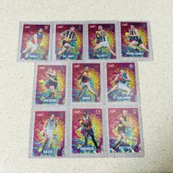 2026 Select AFL Footy Stars Mercury Tie-Dye Trading Cards x10 Cards New - Image 1