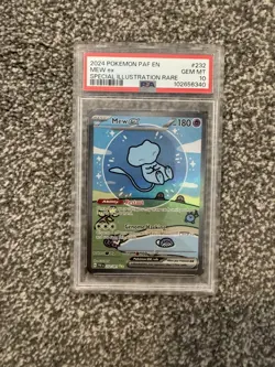 Pokemon TCG Bubble Mew EX Paldean Fates Gem Mint Card 232/091 PSA 10 - Image 3