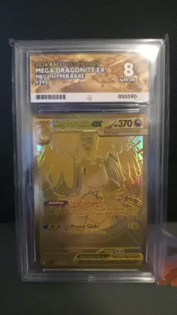 Mega Dragonite ex 295/217 Gold Hyper Rare Pokemon Ascended Heroes - ACE 8 - Image 3