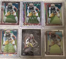 Topps Chrome 2026 Fred Warner 49ers Refractor Trading Card Lot (6 Cards) - Image 1