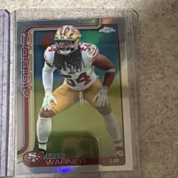 Topps Chrome 2026 Fred Warner 49ers Refractor Trading Card Lot (6 Cards) - Image 4