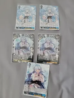 Weiss Schwarz JP Hololive lot of 5 Yukihana Lamy cards -- LP-NM+ - Image 1
