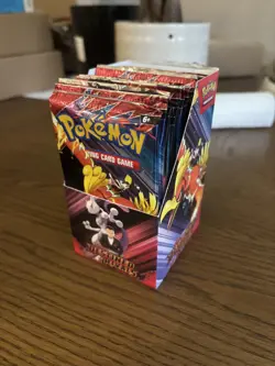 Pokemon TCG Destined Rivals Half Booster Box, Brand New, Box Not Sealed, Full 18 - Image 1