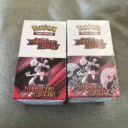 Pokemon TCG Destined Rivals 2x 18 Half Booster Box Sealed New English Packs - Image 1