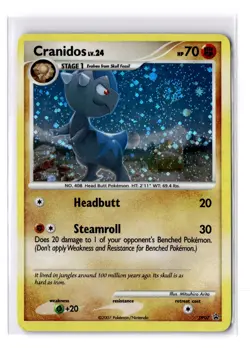 Cranidos - DP07 Diamond and Pearl Black Star Promo - LP - SWIRL! - POKEMON TCG - Image 1