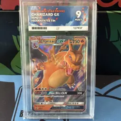 Pokemon TCG Charizard GX Black Star Promo Holo Card SM211 Hidden Fates Tin Ace 9 - Image 1