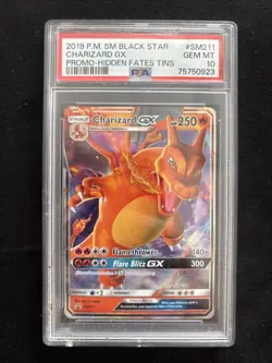 Pokemon TCG Charizard GX SM211 Black Star Promo 2019 Hidden Fates PSA 10 - Image 1