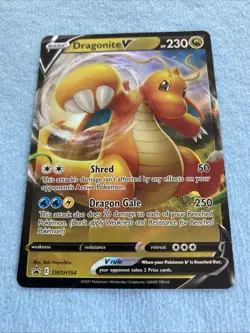 Pokemon Dragonite V 154 Full Art Promo Card - Image 1