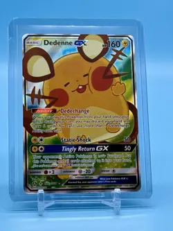 Pokemon TCG Dedenne GX Full Art Ultra Rare Holo Card 195a/214 Unbroken Bonds - Image 1