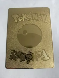 Pikachu Vmax Rainbow Gold Metal Pokemon Card Fan Art/Collectible/Gift - Image 4
