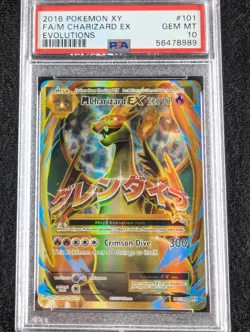 2016 POKEMON XY EVOLUTIONS #101 FULL ART/M CHARIZARD EX PSA 10 🔥📈🔥Ultra Rare - Image 1