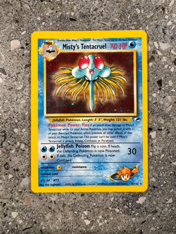 Pokemon TCG Cards Misty's Tentacruel 10/132 Gym Heroes Holo Rare EXC-NM - Image 1