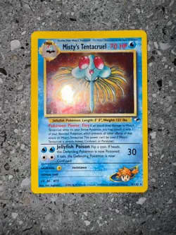 Pokemon TCG Cards Misty's Tentacruel 10/132 Gym Heroes Holo Rare EXC-NM - Image 3