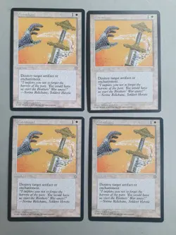 Disenchant x4 PLAYSET , MTG Ice Age (1995), Common White Instant NM - Image 1