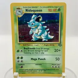 Nidoqueen 7/64 Jungle Holo LP Rare WOTC Pokemon TCG Vintage Single - Image 1