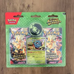 Pokemon TCG - Ascended Heroes 2 Pack Collection Blister Erika’s Tangela SEALED ✅ - Image 1