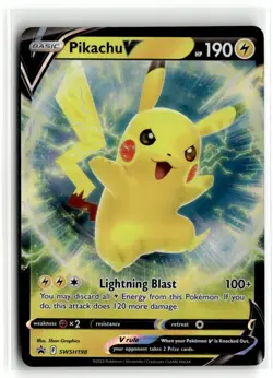 2022 Pokemon - Sword & Shield Pikachu V #SWSH198 - Image 1