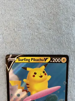 Pokemon Surfing Pikachu V Ultra Rare 008/025 Celebrations Full Art 200 HP - Image 5