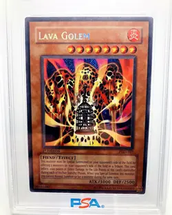 2003 Yugioh Lava Golem PGD-107 Secret Rare 1st Edition PSA 8 NM-MT - Image 2