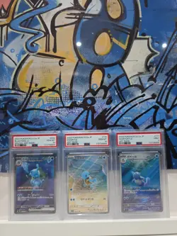 2023 Pokemon Sv2a JP Blastoise Psa 10 Squirtle Psa 10 Wartortle Psa 9 Set 151 - Image 1