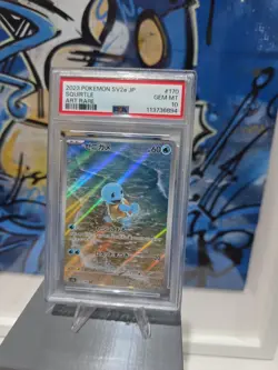 2023 Pokemon Sv2a JP Blastoise Psa 10 Squirtle Psa 10 Wartortle Psa 9 Set 151 - Image 3
