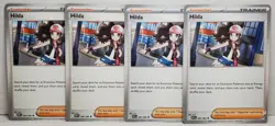 4x HILDA WHITE FLARE UNCOMMON 084/086 SCARLET & VIOLET POKEMON CARD PLAYSET NM/M - Image 1