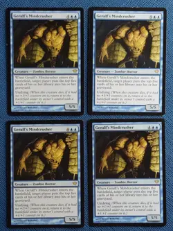 MTG 4x Geralf's Mindcrusher x4 LP Dark Ascension Magic the Gathering Playset - Image 1