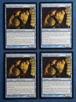MTG 4x Geralf's Mindcrusher x4 LP Dark Ascension Magic the Gathering Playset - Image 2