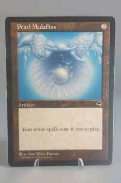 Magic The Gathering Pearl Medallion from Tempest MTG 1997 - Image 1